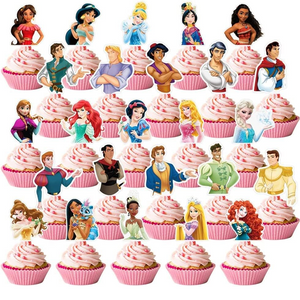 Castle Princess Cupcake Topper for Disney Princess Themed Party