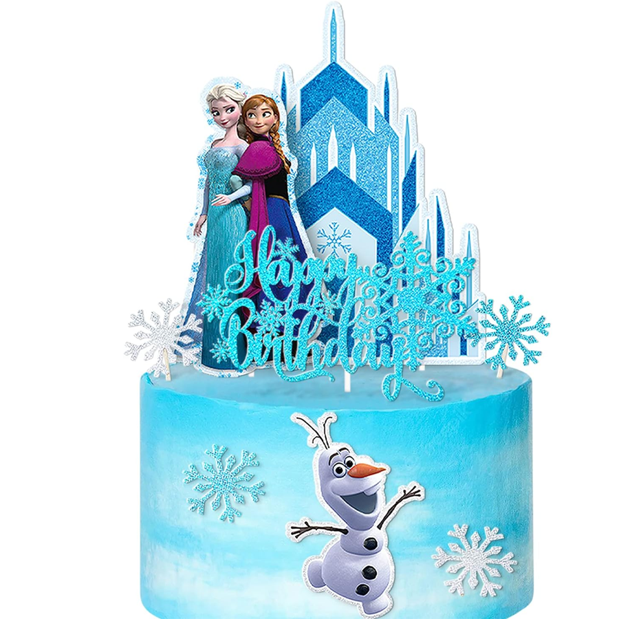 Frozen Cake Topper for Ice Theme Birthday Party